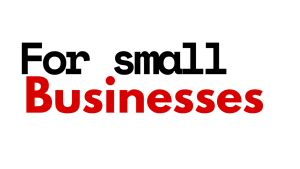 For Small Businesses. Image Designed by Unyime Offiong