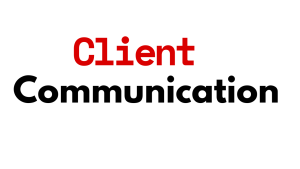 Client communication. Image designed by Unyime Offiong